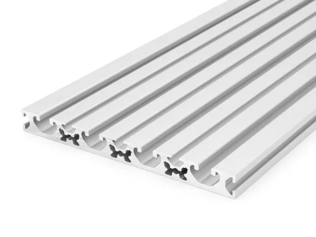 Alu Profilé aluminium 160x16L type I fente 8 clair argent (53,90€/m,min.1€)