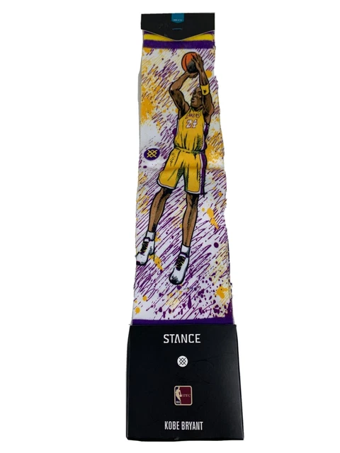 Stance Kobe Bryant 24 Large 9-12 Socks Purple Todd Francis New Unworn Stance Kobe Bryant 24 Large 9-12 Socks Purple Todd Francis New Unworn
