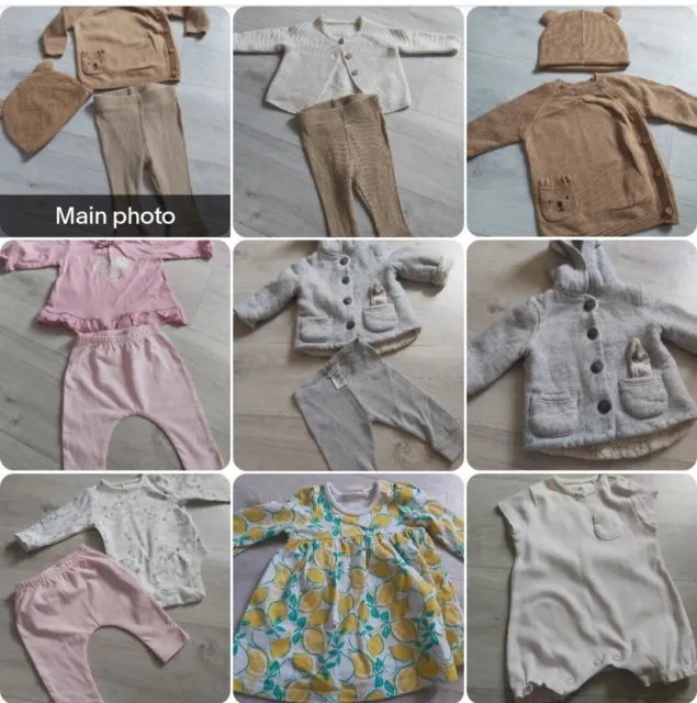 Pacchetto vestiti per bambine 0-3 mesi principalmente SUCCESSIVO