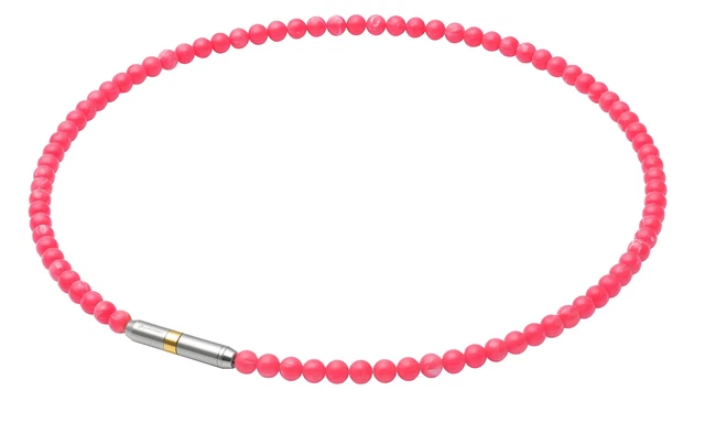 Collar PHITEN RAKUWA Cuello Metax Cristal Táctil Coral Rojo 45cm