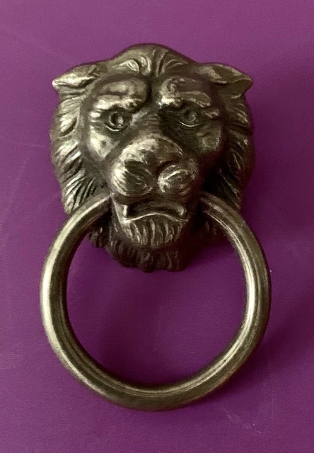 Antique Brass - Amerock 1 1/4" Allison Lion Knob NOS USA Made