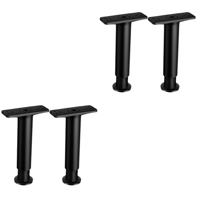 4 piezas patas ajustables para cama patas de soporte patas pie retráctil resistente