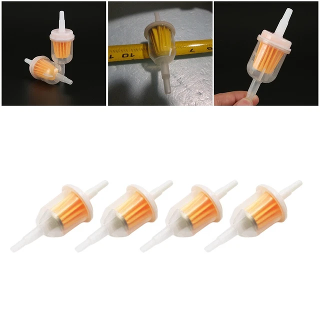 4Pcs Small Gasoline Engine Fuel Filters For 1/4 To 5/16 Inner Diameter Tube