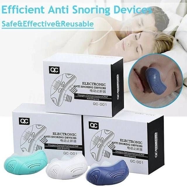 Electric Micro CPAP Noise Anti Snoring Device Sleep Apnea Stop Snore Aid Stopper