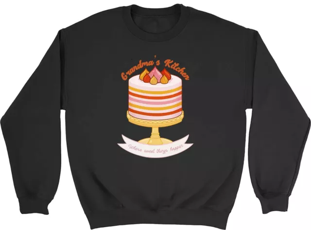 Grandma's Kitchen Sweatshirt Mens Womens Where Sweet things Happen Gift Jumper