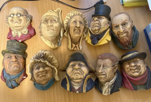 Rare Collection 10x Bossons Chalkware Heads