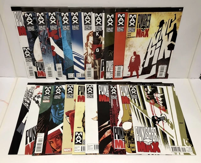 THE PUNISHER MAX #s 1 - 22 Set [2010 22 Comics Marvel] NM Aaron Dillon