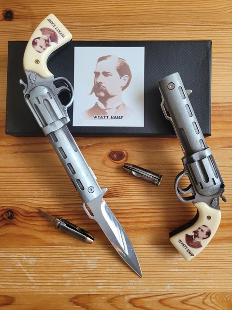 COLLECTABLE WESTERN PISTOL Assisted Knife Old West Gun Bullet Knife collectable-western-pistol-assisted-knife-old-west-gun-bullet-knife