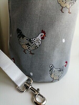 Ropa colgante bolsa de clavija olla hecha a mano, tela de pollo Sophie Allport