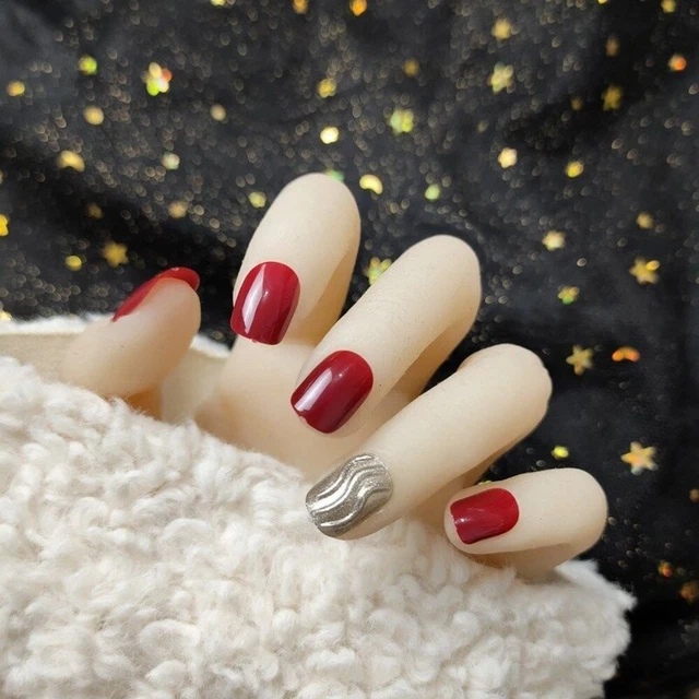 Wearable Manicure False Nail Full Cover Nail Tips French Fake Nails  Girl