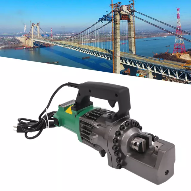 Electric Rebar Cutter Cutting up to 3/4In 4-20mm Rebar & Replaceable Jaw Blades