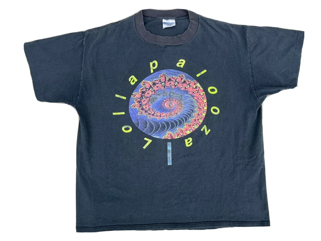 Original Lollapalooza 1991 Tee Shirt Band Indie Janes Addiction Ice-T Vintage XL