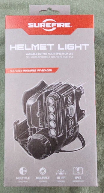 SureFire Helmet Light Tan HL1-B-TN 1.4-19.2 LU IR/White/IR LED