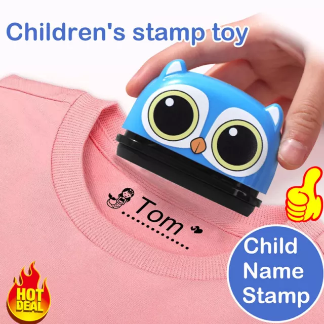 Personalised Diy Name Stamp Stamper Clothing Kid Clothes Books Schoolbag Neus