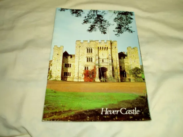 Vtg. "HEVER CASTLE" Guide Tour  A Brief Architectural History,  Soft Cover