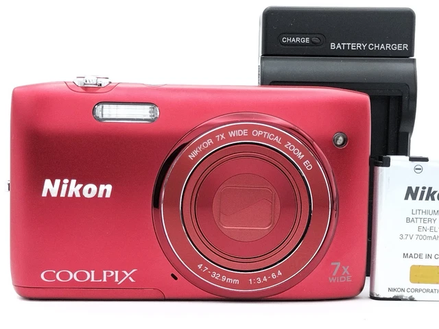 NIKON COOLPIX S3400 digital camera full set a4820 $410.01