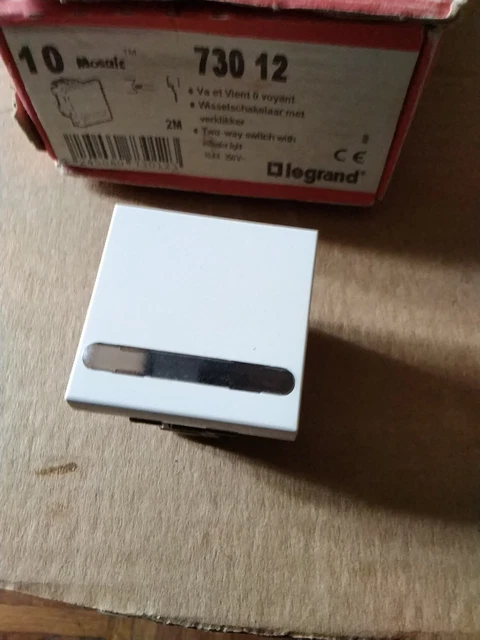 LEGRAND MOSAIC 45 Bouton poussoir lumineux pour Télérupteur 74042 EUR 15,90 - FR