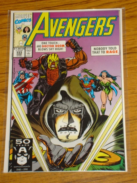 Avengers #333 Vol1 Marvel Comic Dr Doom Wolverine Cameo June 1991