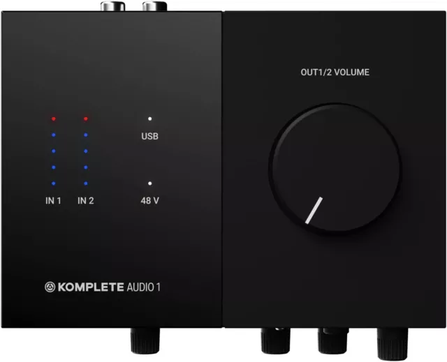 Native Instrument Komplete Audio Interface 2x2 192kHz 24bit USB Schwarz SEHR GUT