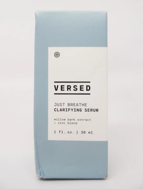 Versed Just Breathe Clarifying Serum with Willow Bark Extract + Zinc Blend 1 oz.