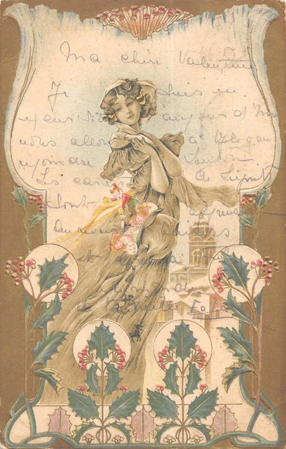 25 Stunning Art Nouveau Decor Patterns from Cahiers de l'écolier décorateur - Picture Box Blue