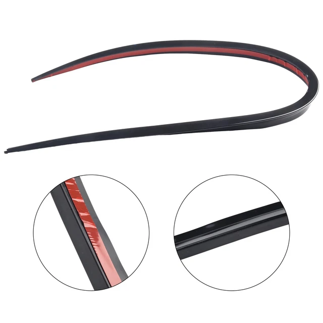 Bande Spoiler Universelle Pour Voiture - Caoutchouc Souple PVC Noir Mat 1.5m, à Coller Sur Hayon Ou Toit