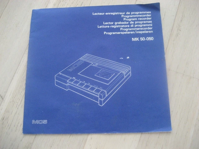 Manuel Lecteur K7 Thomson MO5 – MK 50-050 – Réf ABT – Occasion