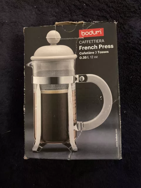 Bodum Kenya French Press Coffee Maker, Borosilicate Glass 3-Cup 0.35L