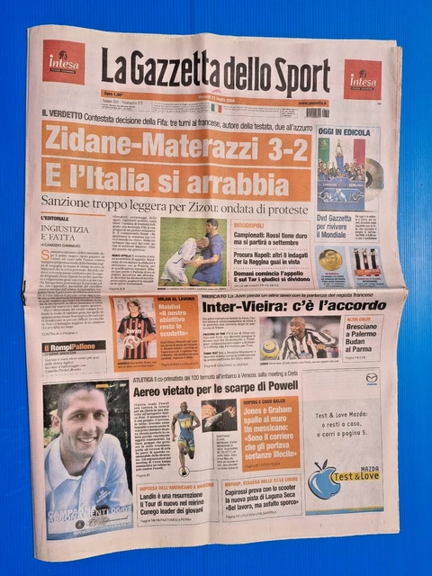 GAZZETTA DELLO SPORT 25 Julio 1997 Ronaldo Ibrahim Ba Schumacher Boksic Lazio EUR 25,87   ES