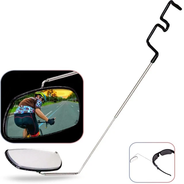 ACCESSORIES MIRRORS ADJUSTABLE Bicycle Bike Black Eyeglass High