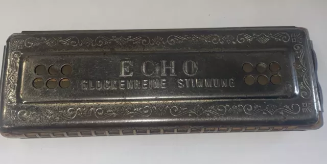 armonica ancien Echo De M. Hohner Glockenreine Stimmung