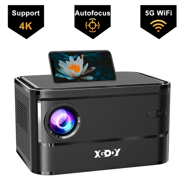 Autofocus 1080P 4K Projector Mini Smart UHD 5G WiFi Portable Home LCD Projector