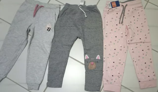 girl bundle joggers 3-4 years sweat trousers incl new NEXT Lupilu brushed cotton