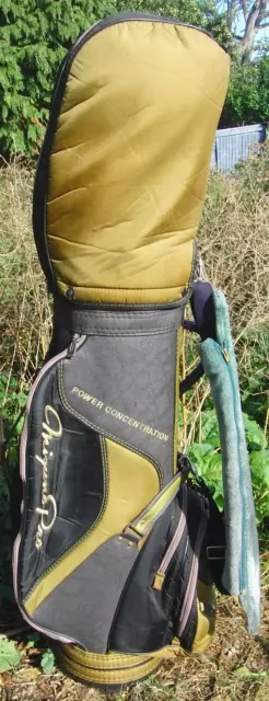 Vintage 6 Division Mizuno Pro Power Concentration Cart Trolley Golf Clubs Bag Vintage 6 Division Mizuno Pro Power Concentration Cart Trolley Golf Clubs Bag