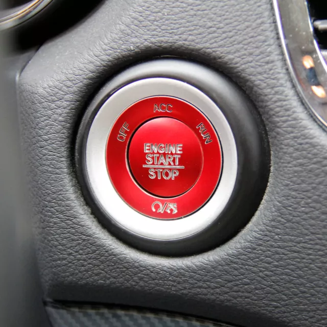 Red Aluminum Engine Start/Stop Push Button Patch Cover for Dodge Durango Charger 2