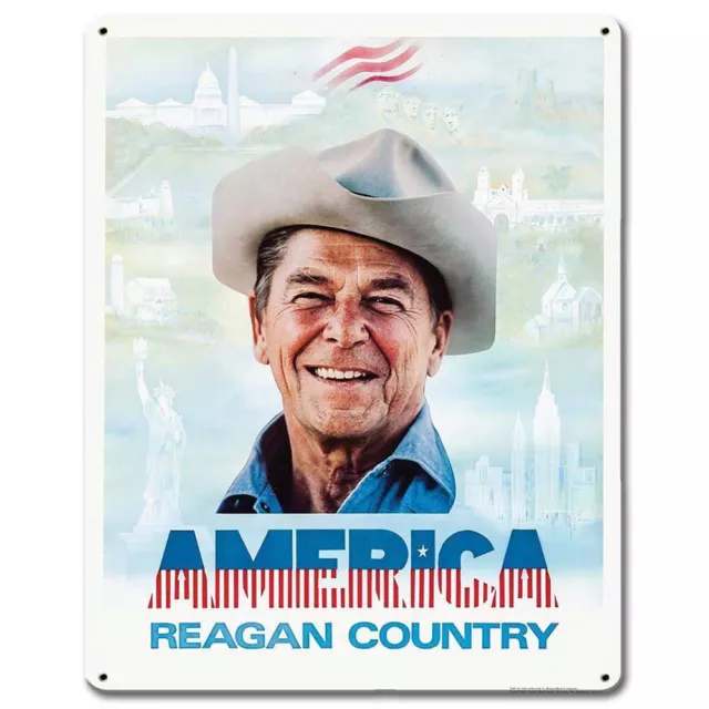 Reagan Country 12 x 15 Metal Sign