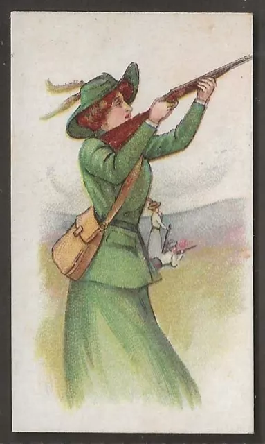 Wills Scissors-Sporting Girls 1913-#23- Shooting