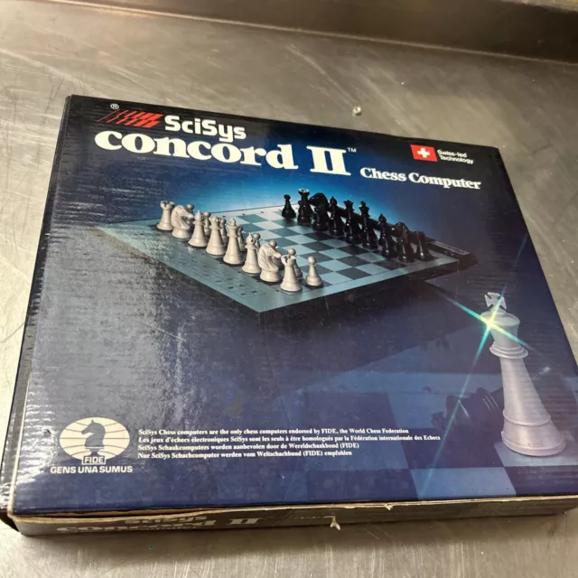 SciSys Concord 2 11 Chess Computer Set Vintage, With Original Packaging.