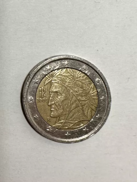 Pièce très rare de 2 euros - ITALIE 2003 - Dante Alighieri R Monnaies.