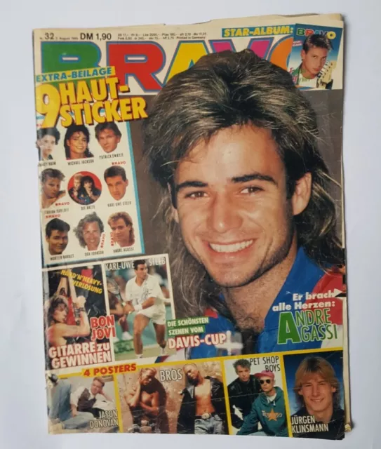 BRAVO Nr. 32 - 3.08. 1989 - Sticker fehlen - Poster fehlen