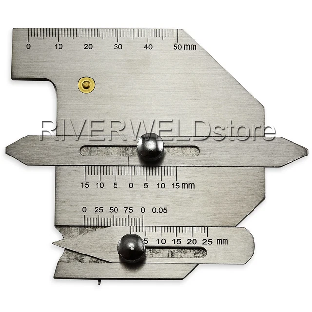 Gage Ruler WELD BEAD HEIGHT Welding Seam Gap Ruler Gage Metric Welding Gauge Free ...