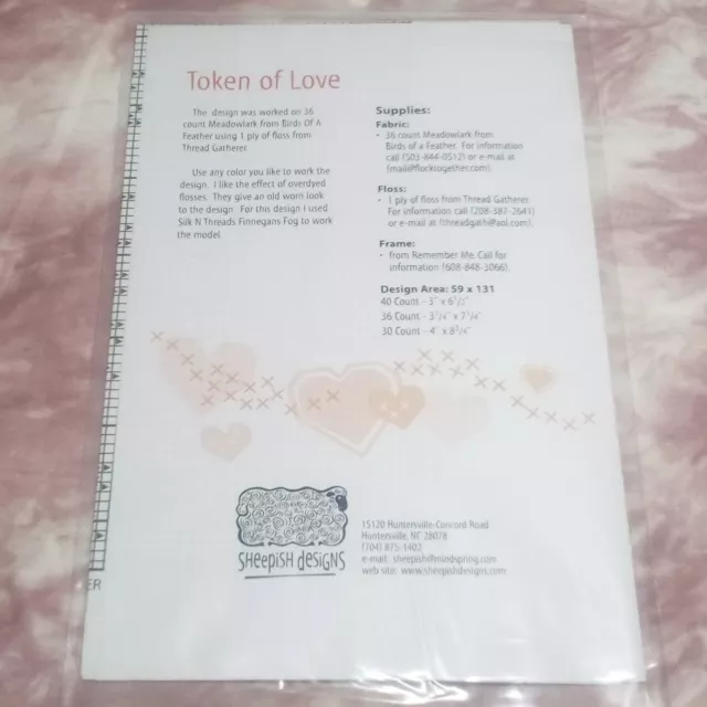 Sheepish Designs Cross Stitch Pattern Chart - Token of Love 111th Exemplary 2