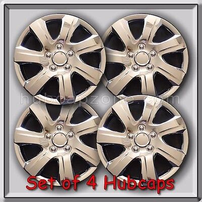 Set of 4 16" Chrome Toyota Camry Hubcaps 2010-2011 Replica Camry Wheel Covers