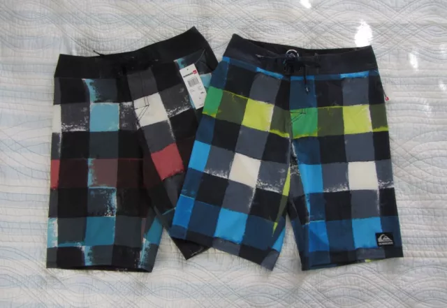 NWT QUIKSILVER Cypher Parsons Board shorts Boys L 28 Swim Trunks Youth Kids