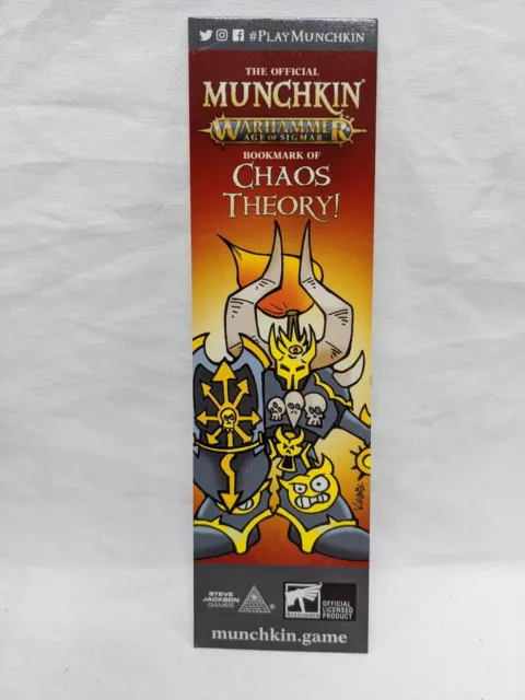 Munchkin Warhammer Age Of Sigmar Official Bookmark Of Chaos Theory! Promo