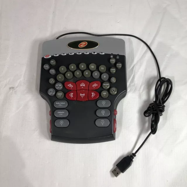 Teclado para juegos USB Ideazon Fang KU-0536 teclado Z-Board probado y funciona