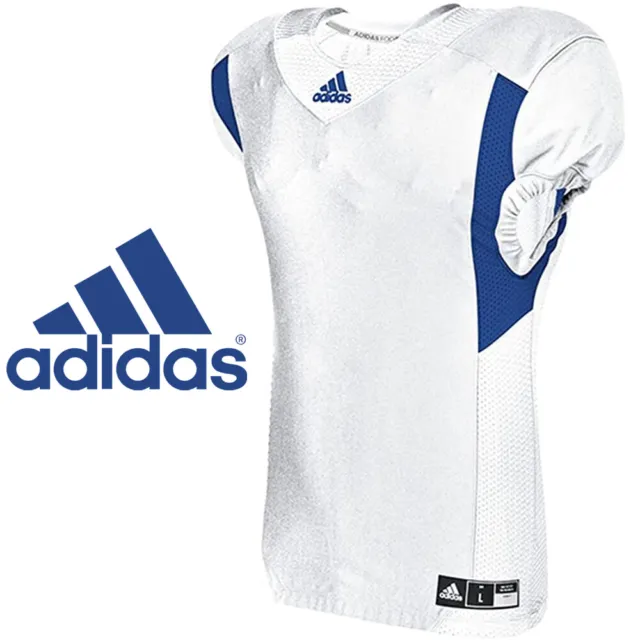 adidas Techfit Hyped Football Jersey White Red Size Large White Blue AZ9298-350