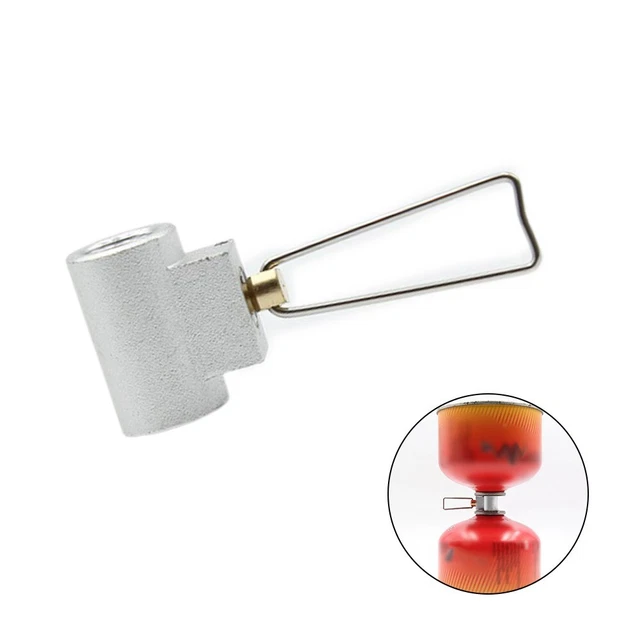 VOSAREA Gasnachfülladapter - Für Campingkocher & Gasherde, Metall-Füllventil