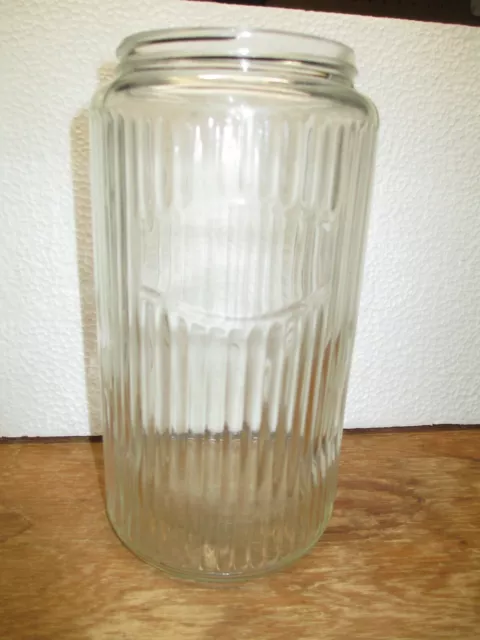 Hoosier Cabinet Original Coffee Jar No Lid Clear Listing # 1