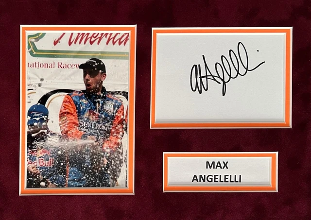 Max Angelelli Hand Signed A4 Mounted Photo Display Le Mans Autograph 3